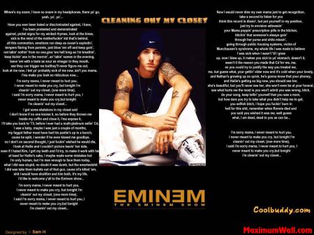 Chanson - Cleaning out my closet